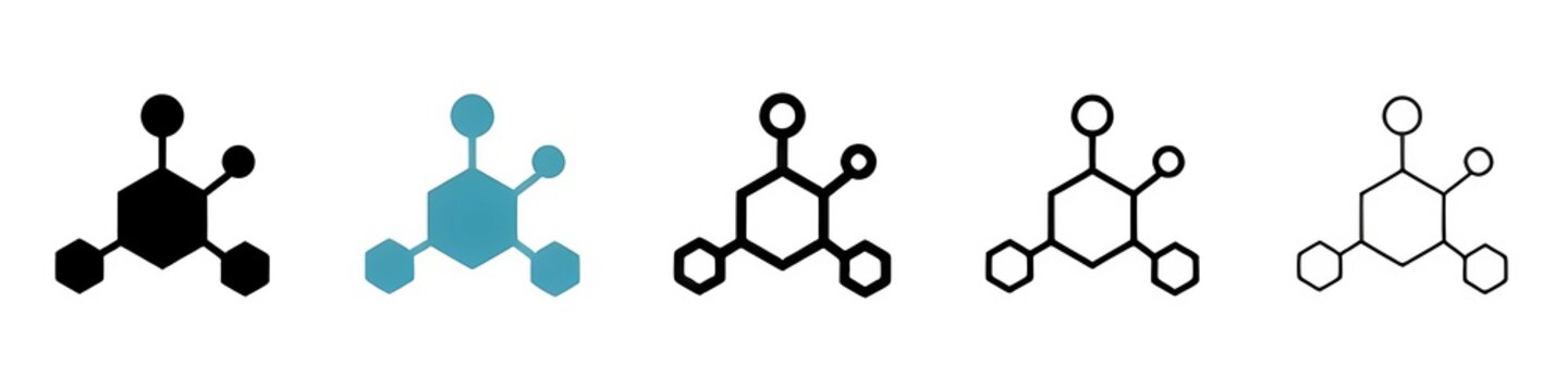 Hormones sign icon set. Human growth hormones vector icon. Testosterone male or estrogen female hormone line vector icon for ui designs.