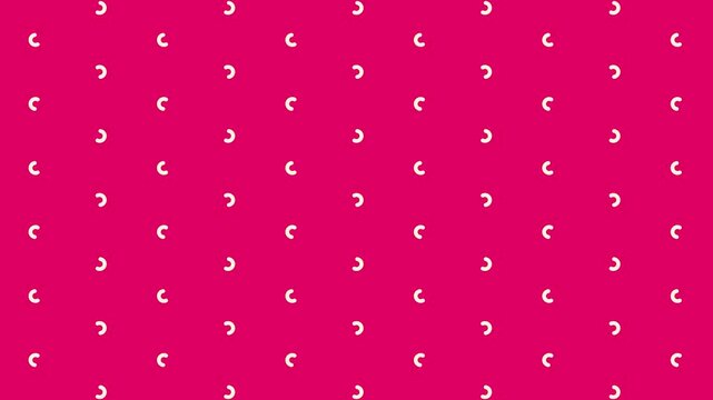 Seamless Pattern Cute Yellow Arcs on Vibrant Pink Background Minimalist Geometric Design Playful