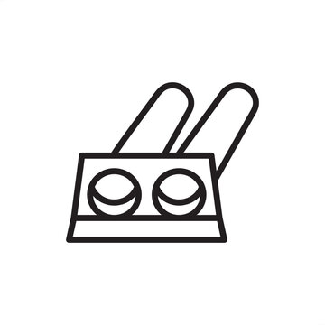 Culvert wall icon. Drainage engineering and erosion control, represents concrete headwalls, wingwalls, hydraulic outlet structures, road embankment protection, and municipal water management hardware.