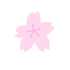  【春の素材】シンプルな桜の花