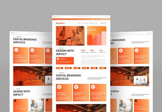 Business Landing Page UI Design Template