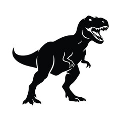 T-rex dinosaur silhouette vector illustration .eps © MDSHAMSUDDIN