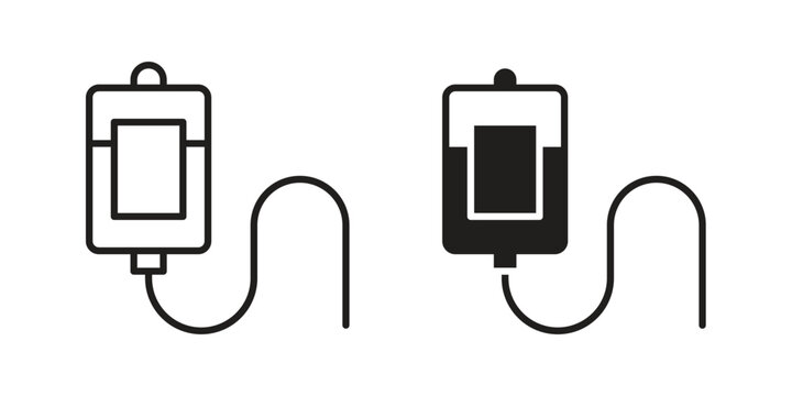 IV bag icon vector design. Vector elements for infographic web