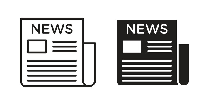 Newspaper icon vector design. Vector elements for infographic web