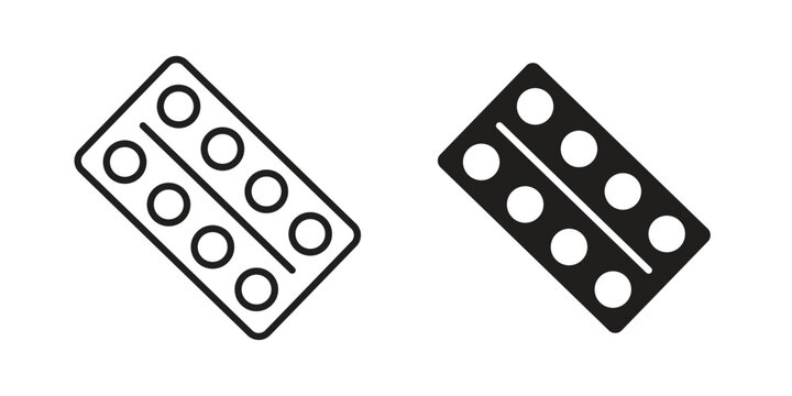 Pill blisters vector design. Vector elements for infographic webicon vector design. Vector elements for infographic web