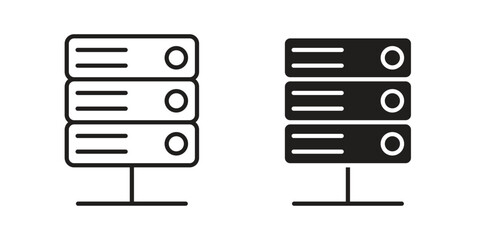 Server icon vector design. Vector elements for infographic web