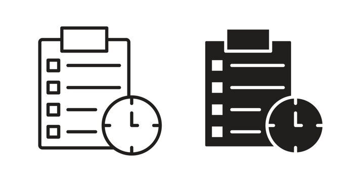 Timesheet icon vector design. Vector elements for infographic web