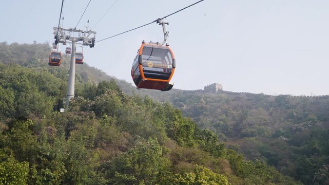 The Great Wall of China Mutianyu Section lift.
