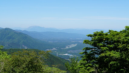Lush Green Summits of the Suzuka Mountain Range in Summer, Mie, Japan