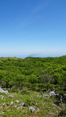 Lush Green Summits of the Suzuka Mountain Range in Summer, Mie, Japan