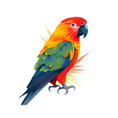 Obraz premium Vibrant Rainbow Macaw Parrot. A Colorful Bird Artwork