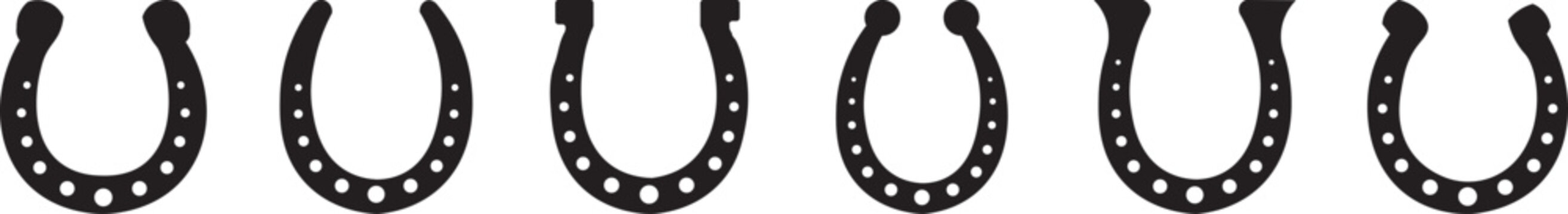 Horseshoe icon. Good luck and fortune symbols. Equestrian and horse graphic design. Horseshoe icon set. horseshoe Vector Design Icon Style. Horseshoe icon set. Luck symbol. Vector