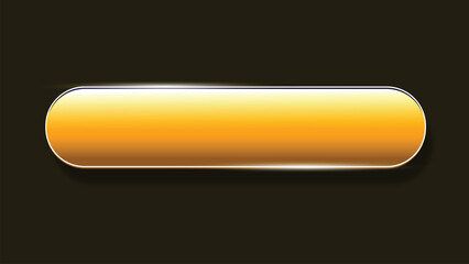 Yellow Glossy Web Button Vector Template