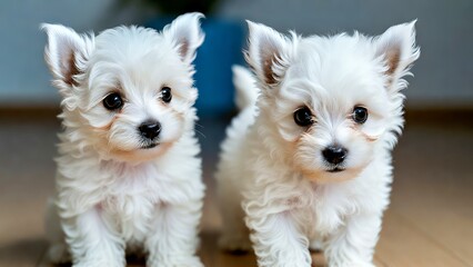 Fluffy White Maltese Puppies: Adorable Small Breed Companion Dogs