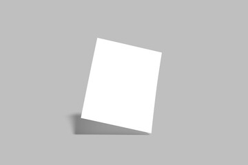 Realistic blank flyer illustration for mockup. 3D Render.
