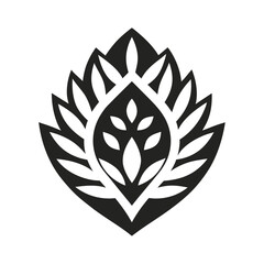 Laurel Leaf Ornament Vector Illustration