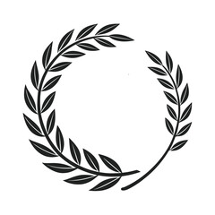 Laurel Leaf Ornament Vector Illustration