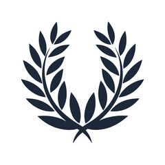 Laurel Leaf Ornament Vector Illustration