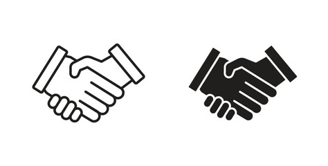 Fototapeta premium Partner icon in line design. editable stroke icons pack