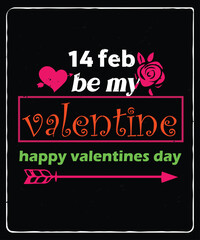  A vibrant valentine s day graphic featuring a heart rose and arrow with text ideal for digital designs on transparent background high-quality professional