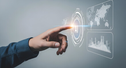 Human and Artificial Intelligence Collaboration Concept