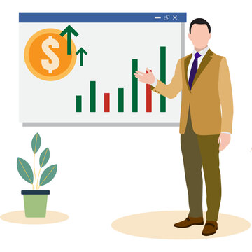 Business Salery Flat Illustration
