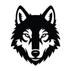 wolf head vector © Md