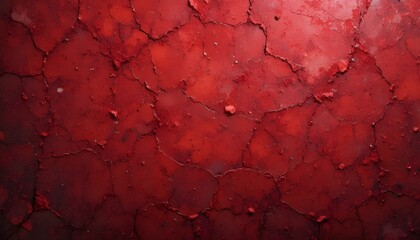 Vintage red grunge granite texture with bright light flash abstract aged background