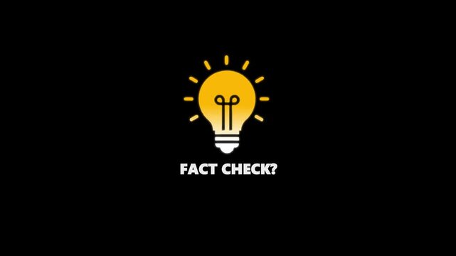Fact Check Concept Light Bulb Idea Verification Question Mark