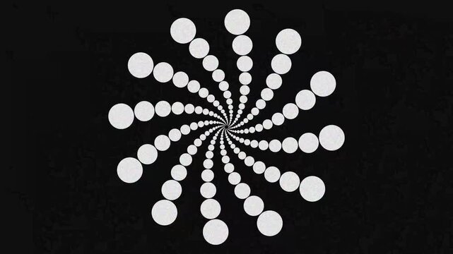 Simple silver grey in mandala design on white flat lay background, 4k animation rotating Back and forth, perfect for digital graphics, screen display on, color display, markeeting etc