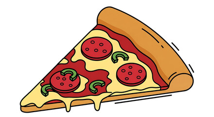 A delicious slice of pizza with melted cheese and toppings.