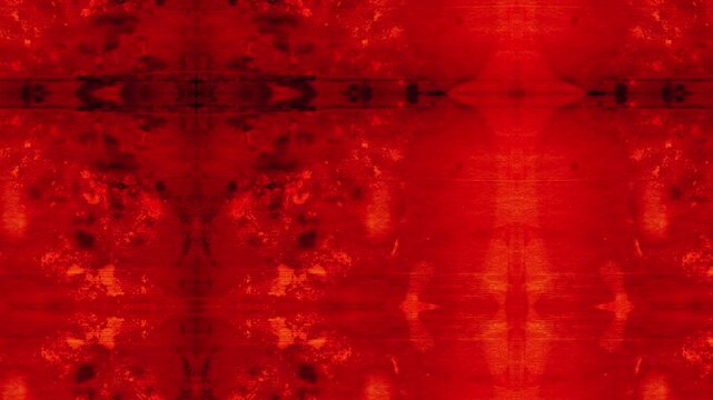 Abstract red background with vertical stripe and paint-like splotches