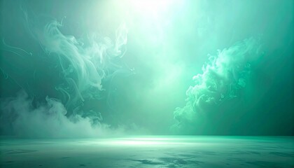 Sunlight filters through deep blue ocean waves creating rays of light in the underwater fog where nature meets the surface of the sea