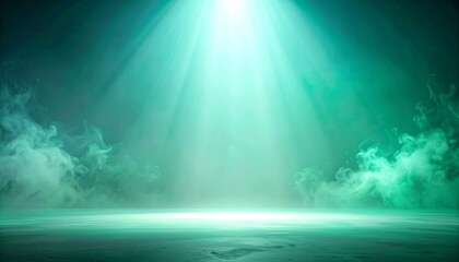 Deep blue ocean water with bright sunbeams and abstract rays of light shining through waves into the dark underwater sea nature background