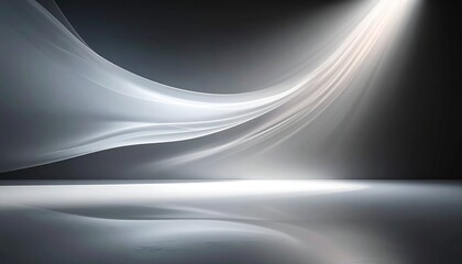 Metallic silver waves and blue gradient lines create a sleek abstract vector background with a chrome texture and motion design for a modern wallpaper backdrop