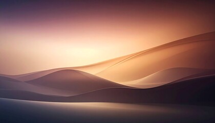 An abstract orange wave background depicts a sun-drenched Sahara desert landscape with rolling sand dunes under a hot sunset sky for a dry summer adventure