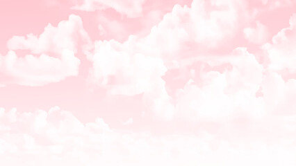 Obraz premium The vast pink sky and clouds sky