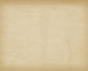 Obraz premium Vintage beige paper texture with wrinkles and creases old background transparent background