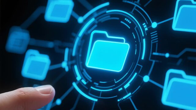 Cloud service digital document management with file sharing storage secure datum transfer fast access touch interface workflow