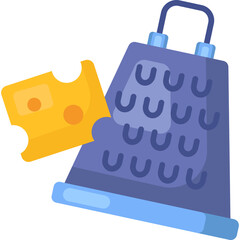 Cheese Grater Flat Icon
