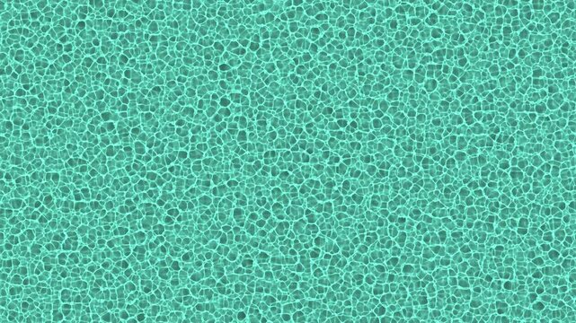 Abstract teal and green pattern fills the frame