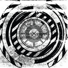 Abstract futuristic cyber technology background. Sci-fi circuit design. Cyber punk backdrop. Grunge texture