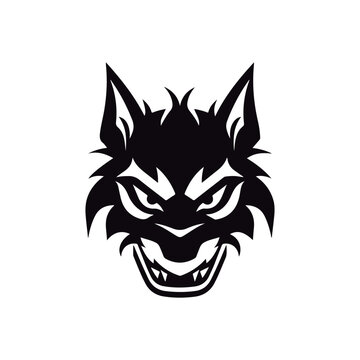 Coloring book for kids Tasmanian devil heads vector Black vector illustration.