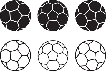 Obraz premium ball icon, football icon, sports , simple minimalist design, black and white, vector illustration