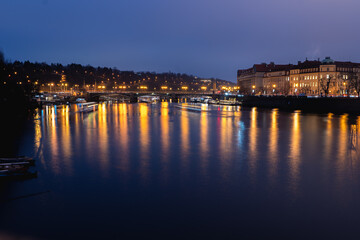 Obraz premium Prague, Czechia - 12.04.2025 - Prague at Night