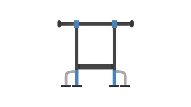  Versatile Resistance Training Pull-Up Bar Icon.