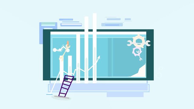 Maintenance system with expert and update software static data with graph chart, animation clip