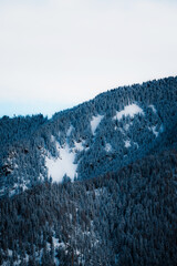 Jasn&aacute; ski resort in the Low Tatras Mountains, located in the Liptov region of Slovakia. Snow-covered peaks, alpine slopes, and winter landscape create a popular destination for skiing