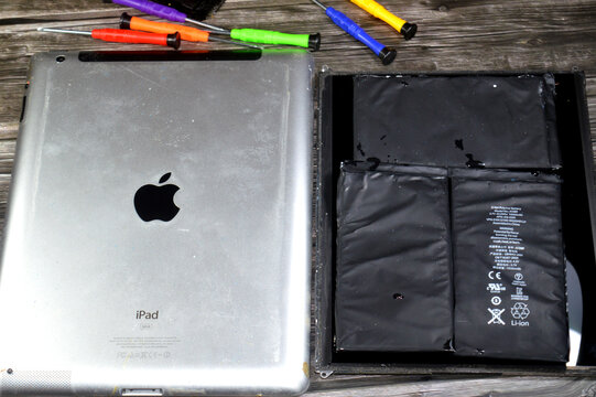 Cairo, Egypt, January 22 2026: maintenance of Apple iPad 2, The iPad 2 is a second-generation tablet computer developed and marketed by Apple, released in March 2011