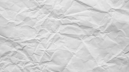Obraz premium Blank white wrinkled crumpled paper sheet texture background